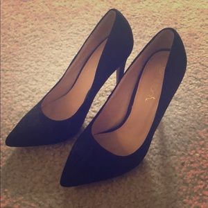 Black stiletto heels.